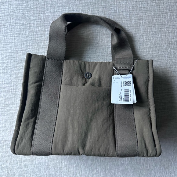 lululemon Olive Green Boxy Mini Tote Bag - Picture 1 of 4